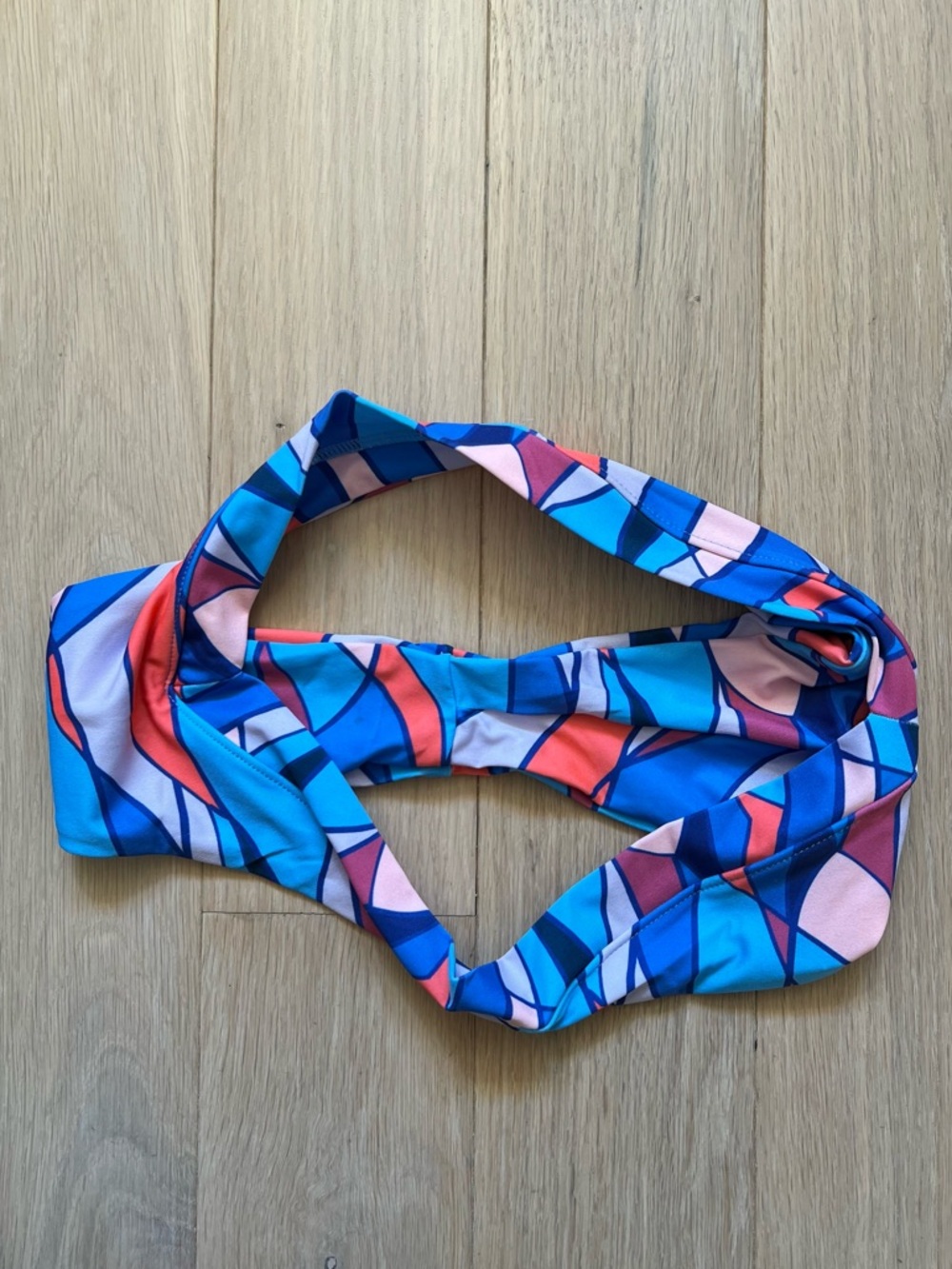 NWOT Oneone Swimwear Kameron Top & Jesse Bottoms Bikini Colorblock V-Front Large - Picture 7 of 8